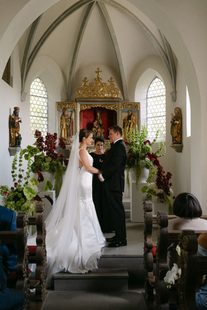 Wedding ceremony at the Bürgenstock Resort chapel
