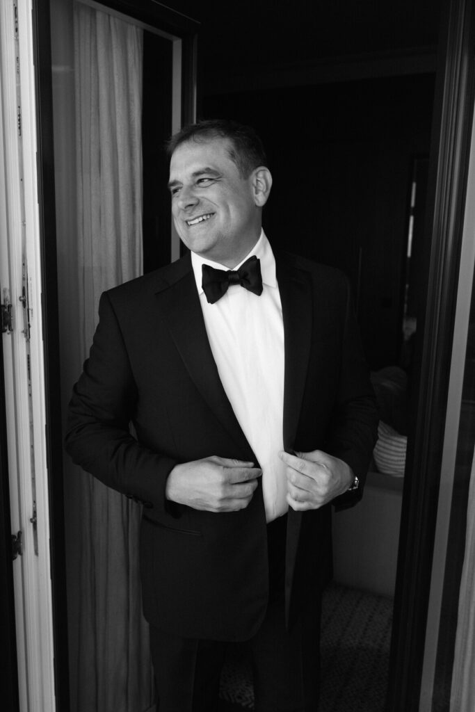 Groom Getting Ready